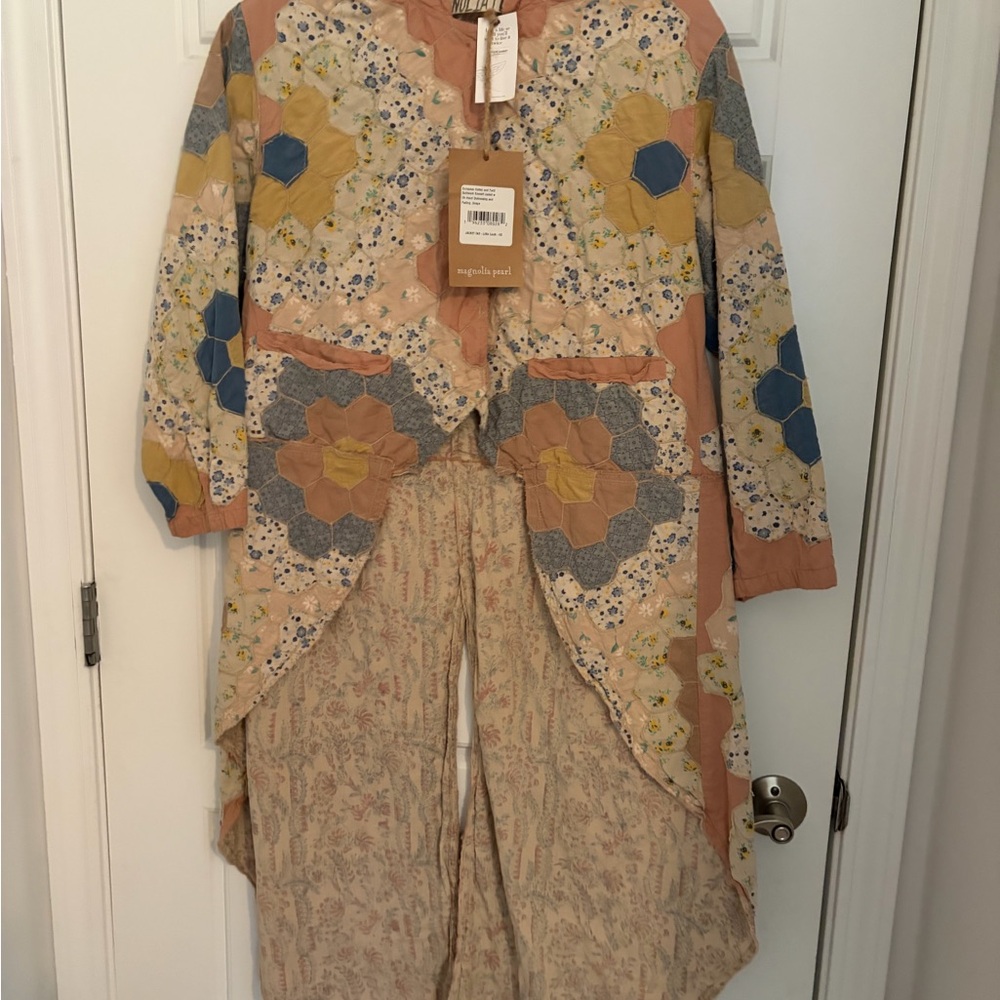Magnolia Pearl Multicolor Patchwork Jacket NWT - image 1